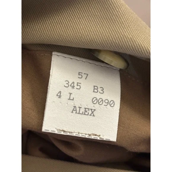 Vintage Burberry Trench Coat Size 4L Alex - Picture 7 of 7